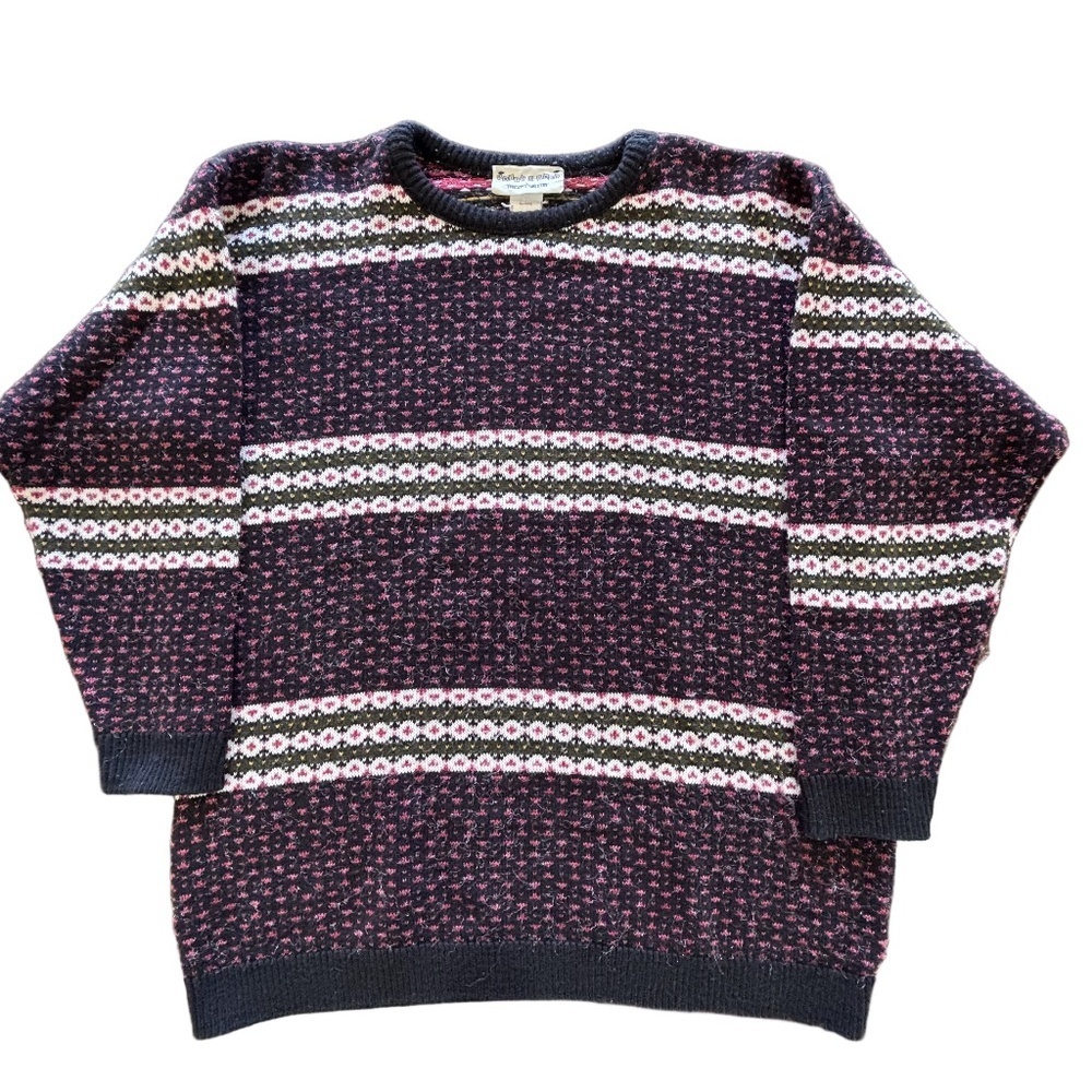 Vintage 90s Knits U Save crew neck sweater with some sparkle size est. to be M